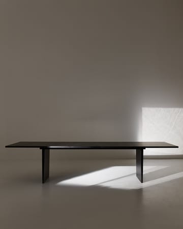 Mesa de jantar Private 100x260 cm - Carvalho-castanho-preto manchado - GUBI