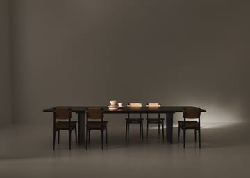 Mesa de jantar Private 100x320 cm - Carvalho-castanho-preto manchado - GUBI