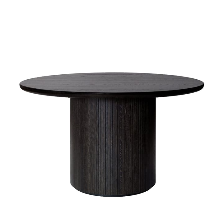 Mesa de jantar redonda Moon - Carvalho Castanho/Preto Corado, Ø150 cm - GUBI