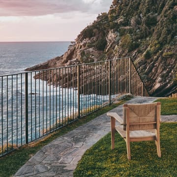 Poltrona lounge F-chair Outdoor - Teca - GUBI