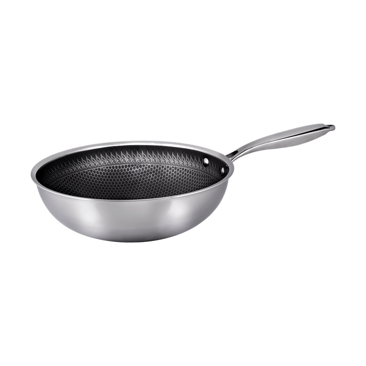 Hâws Santo Wok com revestimento híbrido 28 cm - Aço inoxidável - Hâws