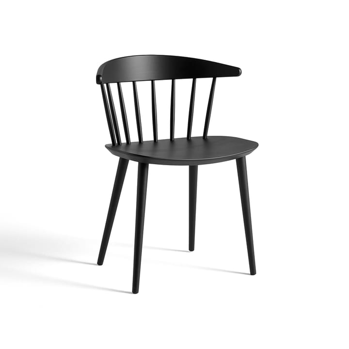 Cadeira J104 - Black lacquered beech - HAY