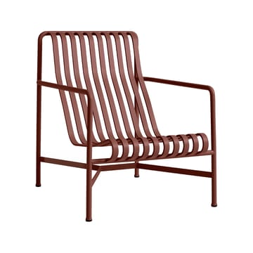 Cadeira lounge Palissade High   - Iron red - HAY