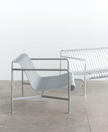 Cadeira lounge Palissade Low   - hot galvanized - HAY