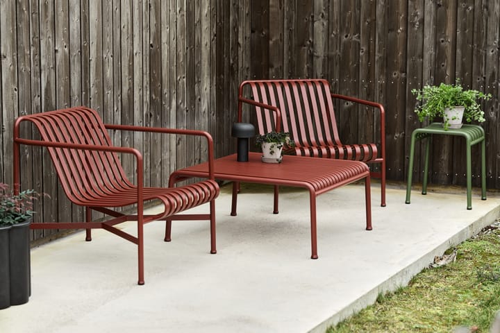 Cadeira lounge Palissade Low  , Iron red HAY