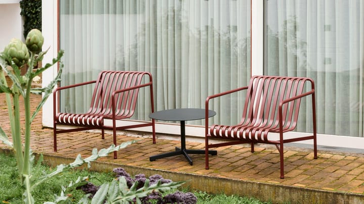 Cadeira lounge Palissade Low  , Iron red HAY