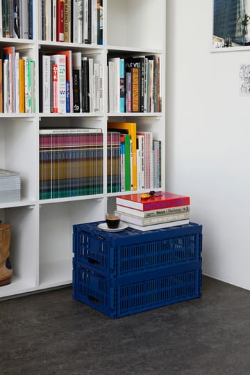 Caixa Colour Crate L 34.5x53 cm - Azul escuro - HAY