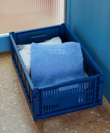 Caixa Colour Crate L 34.5x53 cm - Azul escuro - HAY