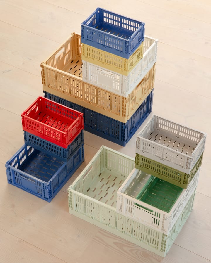 Caixa Colour Crate L 34.5x53 cm - Azul escuro - HAY