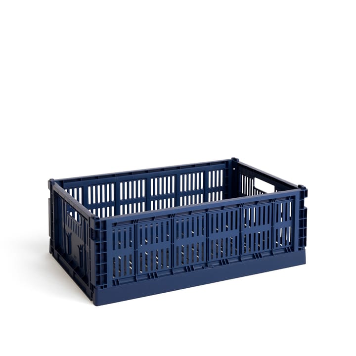 Caixa Colour Crate L 34.5x53 cm - Azul escuro - HAY