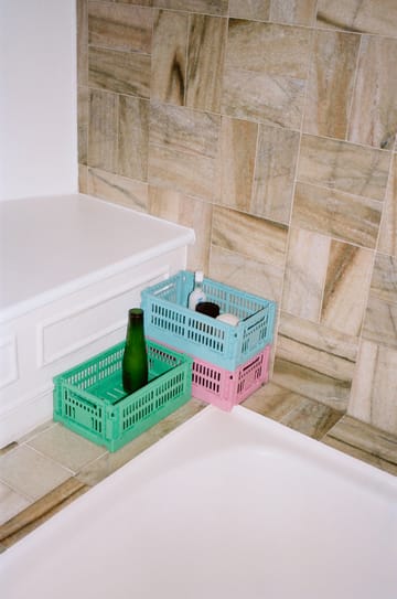 Caixa Colour Crate S 17x26.5 cm - Dark mint - HAY