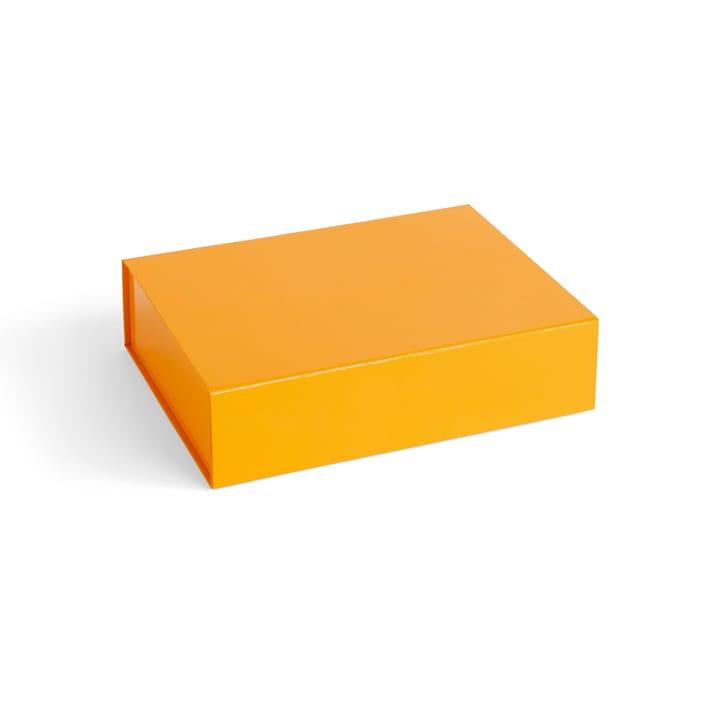 Caixa com tampa Colour Storage S 25,5x33 cm - Egg yolk
 - HAY