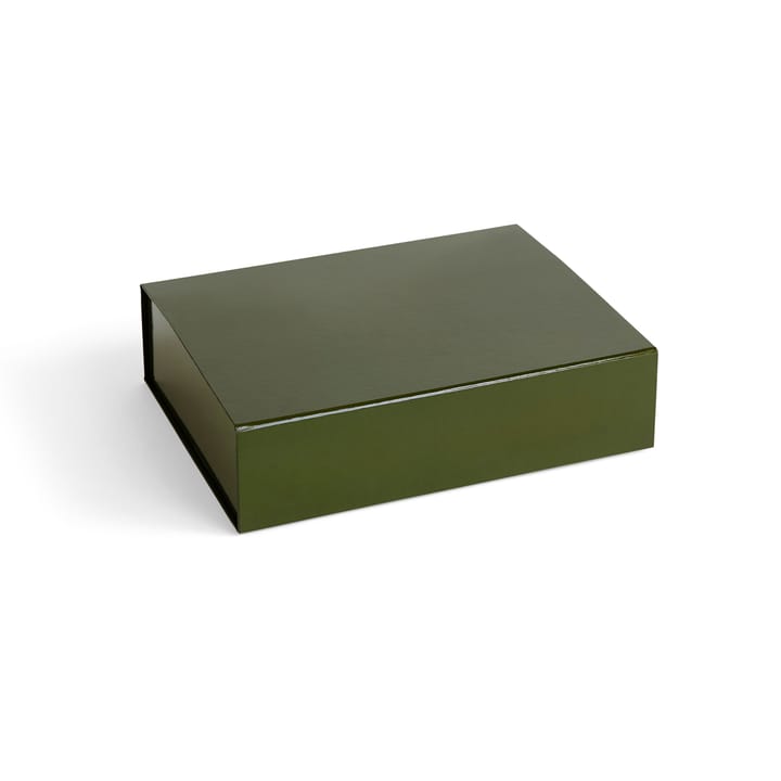 Caixa com tampa Colour Storage S 25,5x33 cm - Olive - HAY