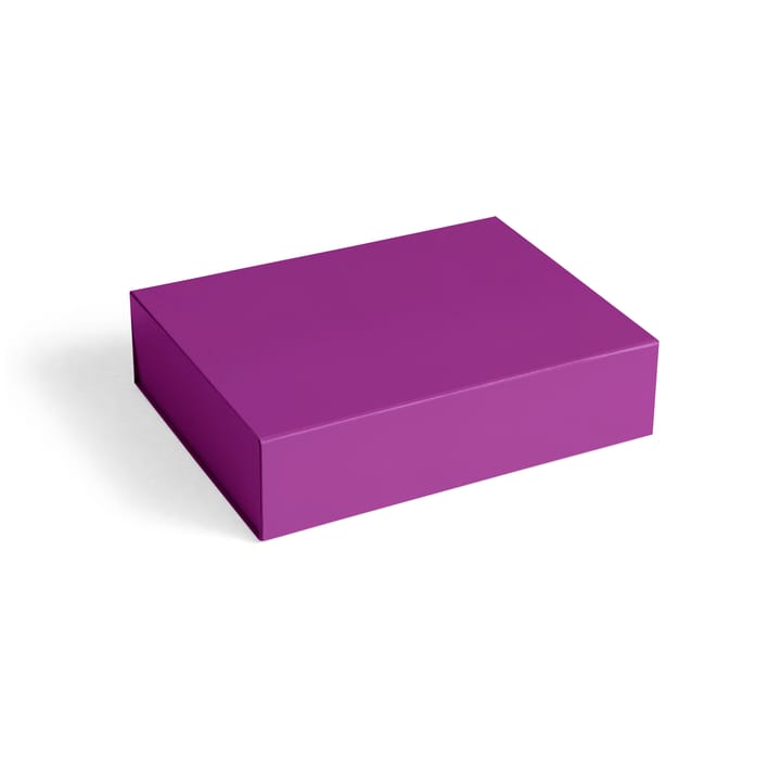 Caixa com tampa Colour Storage S 25,5x33 cm - Vibrant purple - HAY