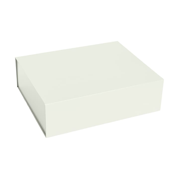 Caixa com tampa Colour Storage S 34.5x41,5 cm - Chalk white - HAY