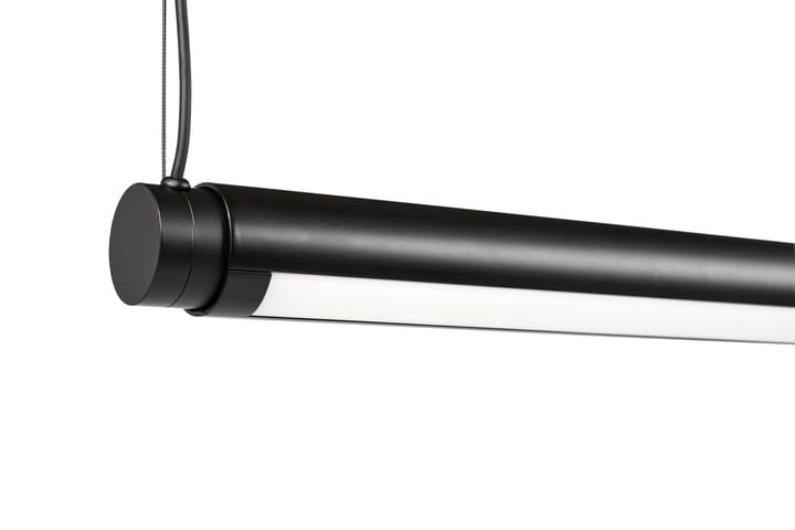 Candeeiro de teto Factor Linear Suspension 1500 Diffused - Soft black - HAY