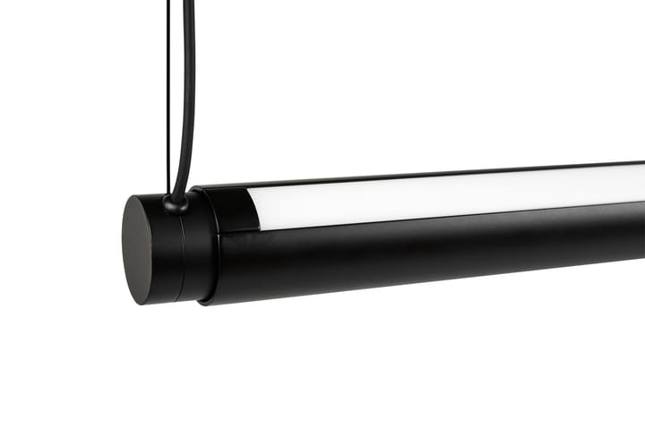 Candeeiro de teto Factor Linear Suspension 1500 Diffused - Soft black - HAY