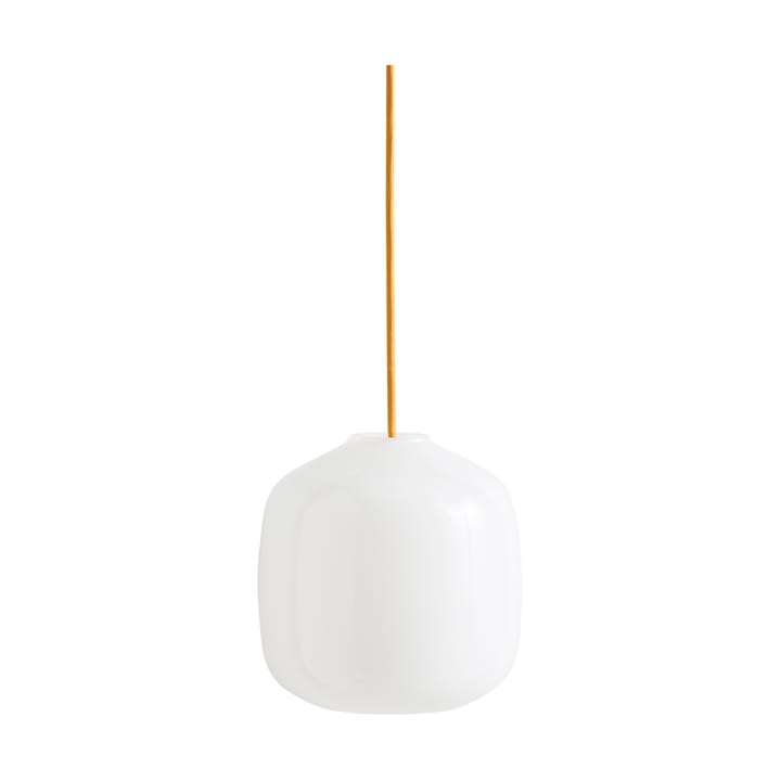 Candeeiro suspenso Buoy Ø20 cm - Opal glass-amber yellow - HAY