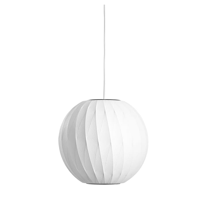 Candeeiro suspenso com padrão cruzado S Nelson Bubble Ball - Off white - HAY