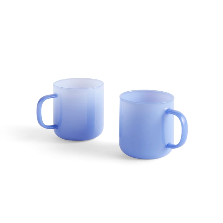 Caneca Borosilicate 30 cl 2 un. - Jade azul claro - HAY