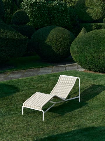 Chaise longue Palissade Cord   - Cream white - HAY