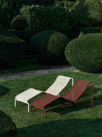 Chaise longue Palissade Cord   - Iron red - HAY