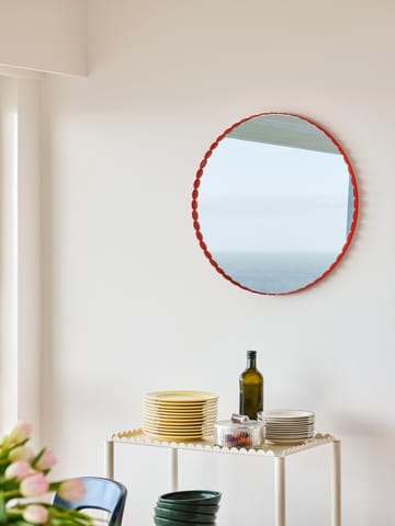 Espelho Arcs Mirror Ø60 cm - Vermelho - HAY