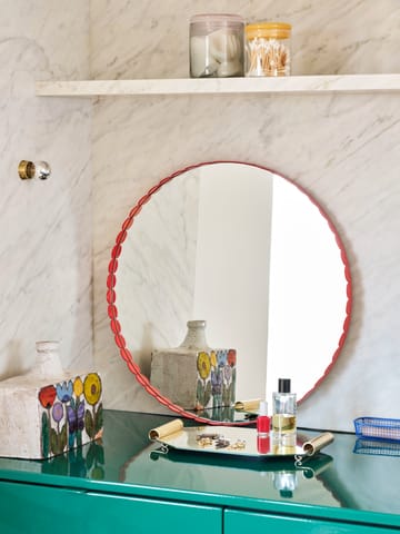 Espelho Arcs Mirror Ø60 cm - Vermelho - HAY