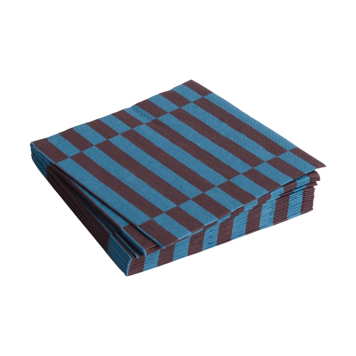 Guardanapo Pattern Lunch Stripe 33x33 cm, conjunto de 20 - Anthracite-bordeaux pillar - HAY