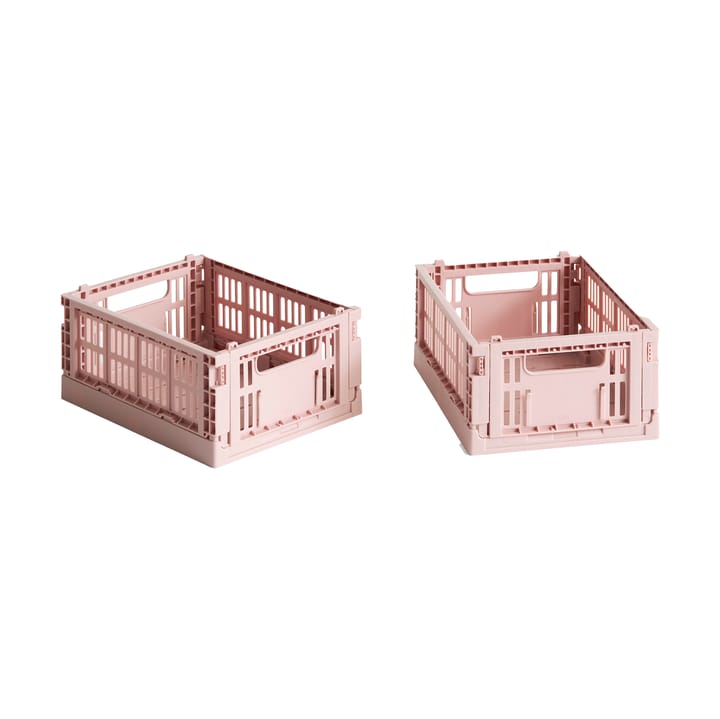 HAY Colour Crate Mini 13x17 cm, 2 un. - Blush - HAY