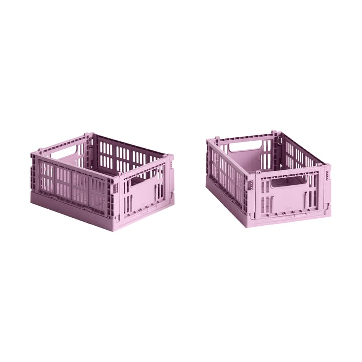 HAY Colour Crate Mini 13x17 cm, 2 un. - Dusty rose - HAY