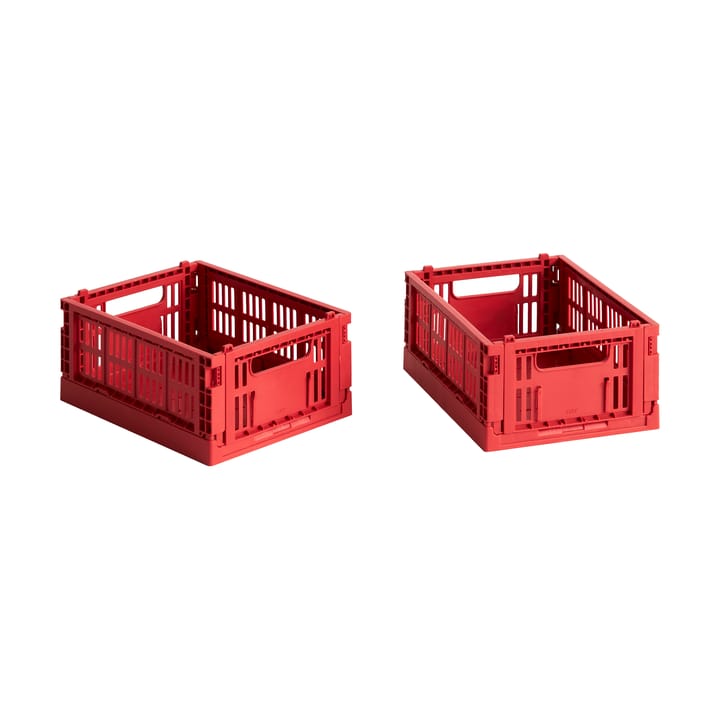 HAY Colour Crate Mini 13x17 cm, 2 un. - Red - HAY