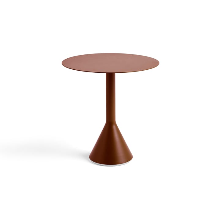 Mesa de café redonda Palissade Cone   - Iron red, Ø70 cm - HAY