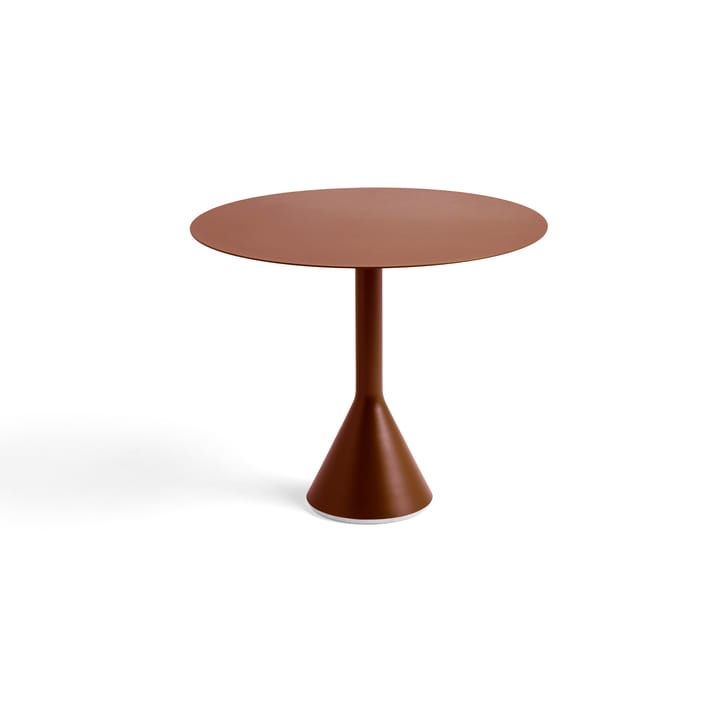 Mesa de café redonda Palissade Cone   - Iron red, Ø90 cm - HAY