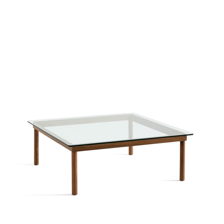 Mesa de centro Kofi - Walnut-clear glass, 100 cm - HAY