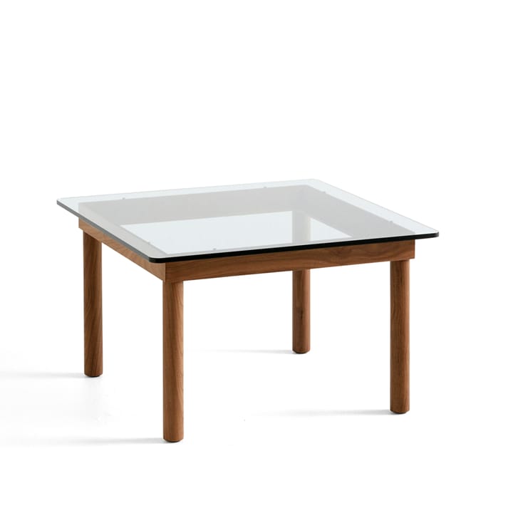 Mesa de centro Kofi - Walnut-clear glass, 60 cm - HAY