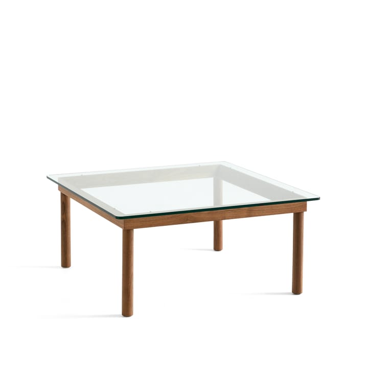 Mesa de centro Kofi - Walnut-clear glass, 80 cm - HAY