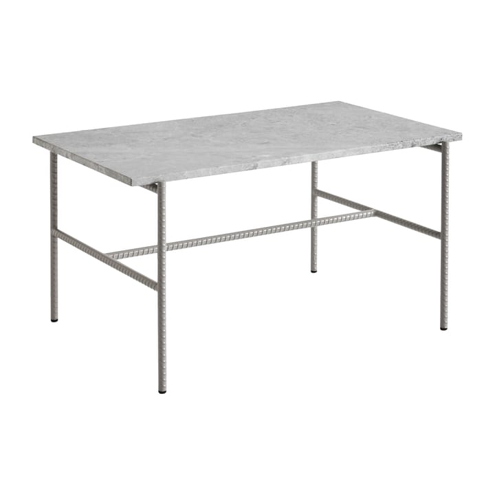 Mesa de centro Rebar 80x49x40,5 cm - Grey marble-fossil - HAY