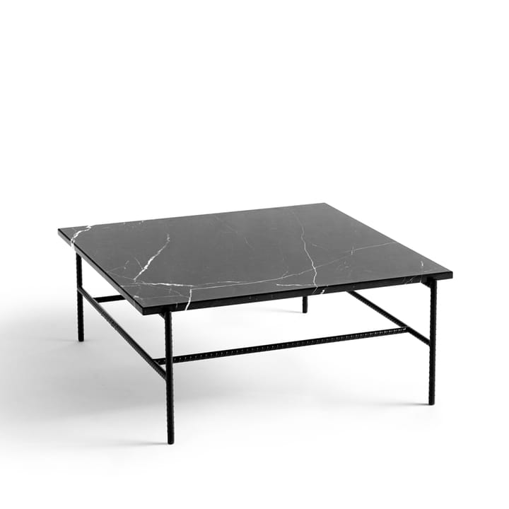 Mesa de centro Rebar 80x84x33 cm - Black marble-black - HAY