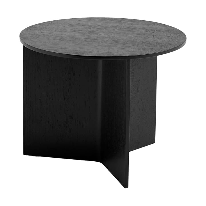 Mesa de centro Slit Ø45 cm - Black lacquered oak - HAY