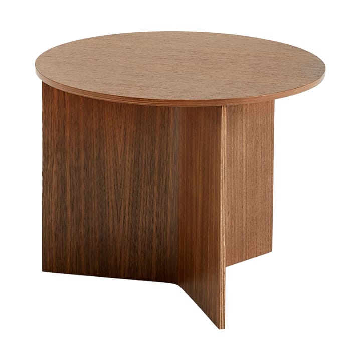 Mesa de centro Slit Ø45 cm - Lacquered walnut - HAY