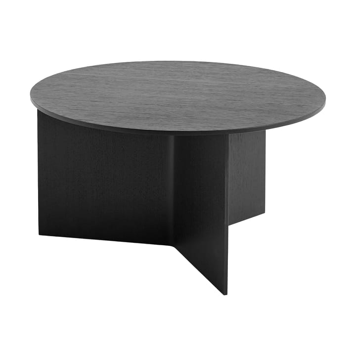 Mesa de centro Slit Ø65 cm - Black lacquered oak - HAY