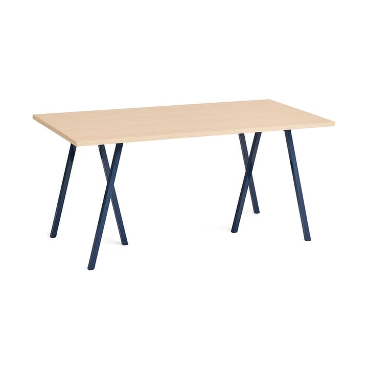 Mesa de jantar Loop Stand 77,5x160 cm - Deep blue-clear lacq. oak - HAY