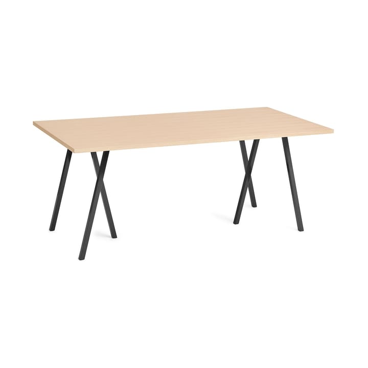 Mesa de jantar Loop Stand 87,5x180 cm - Black-clear lacq. oak - HAY