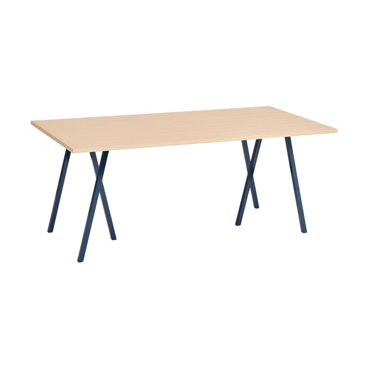 Mesa de jantar Loop Stand 87,5x180 cm - Deep blue-clear lacq. oak - HAY