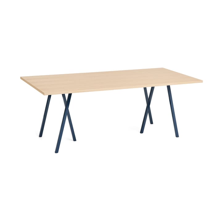 Mesa de jantar Loop Stand 92,5x200 cm - Deep blue-clear lacq. oak - HAY