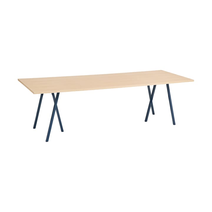 Mesa de jantar Loop Stand 92,5x250 cm - Deep blue-clear lacq. oak - HAY