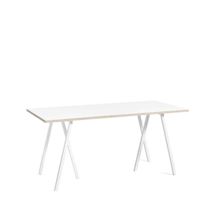 Mesa de jantar Loop Stand - White laminate-white, 160 cm - HAY