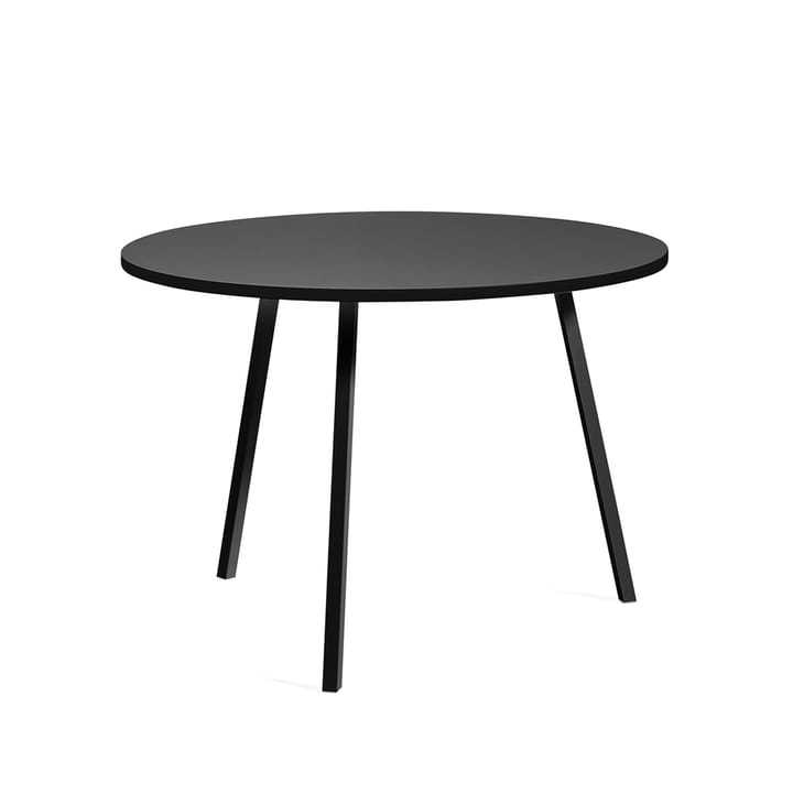 Mesa de jantar redonda Loop Stand - Black linoleum-black, Ø105 cm - HAY