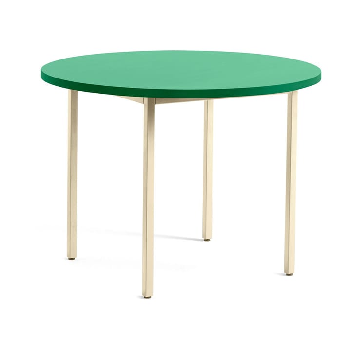 Mesa de jantar Two-Colour Ø105 cm - Ivory-green mint - HAY